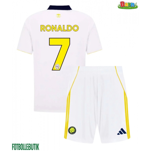 Al-Nassr Cristiano Ronaldo #7 Tredjeställ Barn 2025-26 Kortärmad (+ Korta byxor)
